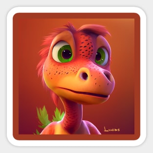 Baby Dinosaur Dino Bambino - Lucas Sticker